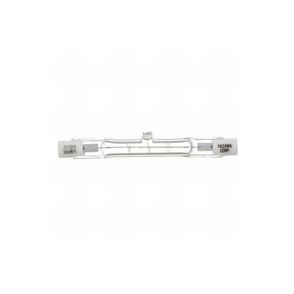 【商品名】 (まとめ)YAZAWA ハロゲンランプ両口金形100Wショート J110V100WSY【×2セット】 【ジャンル・特徴】 センサーライトなどの使用電球として最適 [ J110V100WSY