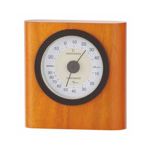 EMPEX 温度・湿度計 イートン 温度・湿度計 置用 TM-642 メープル〔代引不可〕