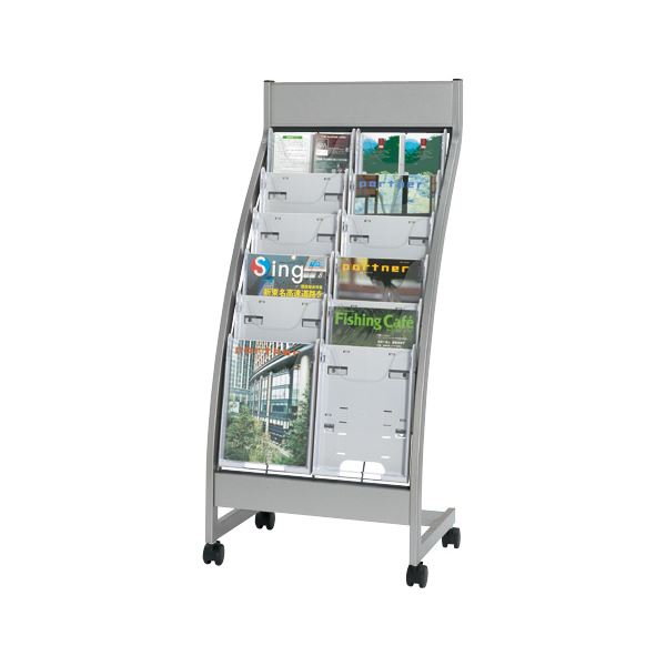 【商品名】 エヌケイ パンフレットスタンド PSL-C206-W 2列6段 [ PSL-C206-W ]