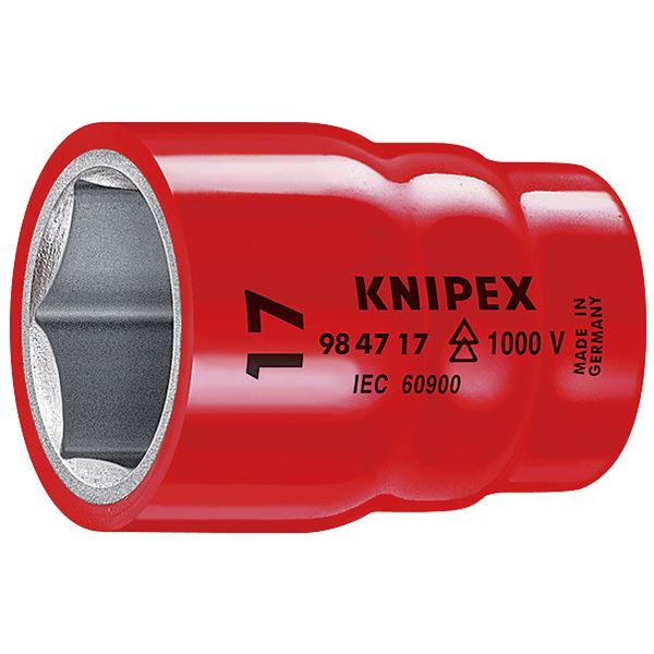 KNIPEX（クニペックス）9847-12 （1／2SQ）絶縁ソケット 1000V〔代引不可〕