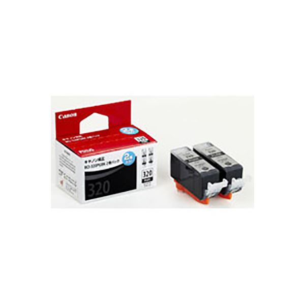 【商品名】 (業務用5セット) 【純正品】 Canon キャノン インクカートリッジ/トナーカートリッジ 【3333B004 BCI-320PGBK ブラック】 2個入り 【ジャンル・特徴】 キヤノン