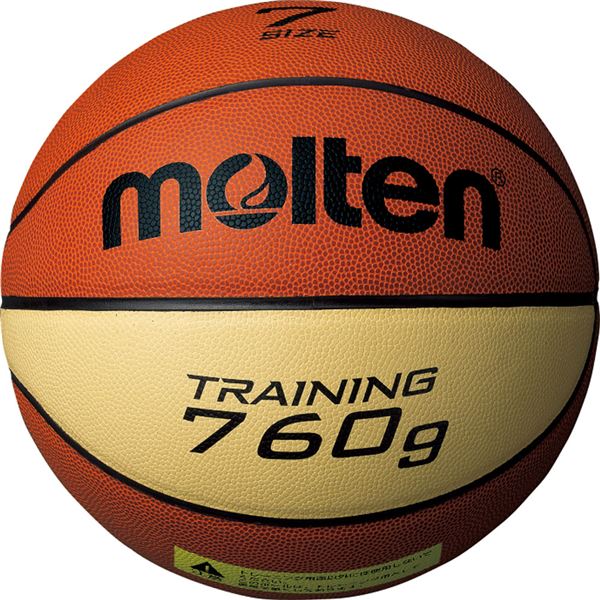 〔モルテン Molten〕 トレーニング用 バスケットボール 〔7号球〕 約760g 人工皮革 9076 B7C9076 〔運動 スポーツ用品〕〔代引不可〕