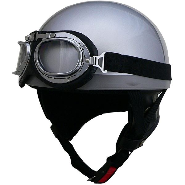 【商品名】 リード工業 （LEAD） ハーフヘルメット CR750 シルバー フリー
