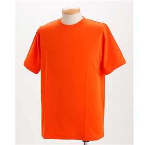 ドライメッシュTシャツ 2枚セット 白+オレンジ Sサイズ〔代引不可〕