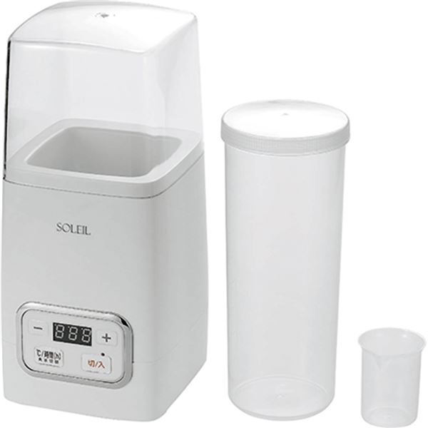 【商品名】 発酵食品メーカー/調理器具 【約128×137×275mm】 温度＆時間設定可能 箱入り 『ソレイユ 菌活美人』 〔キッチン 台所〕 【ジャンル・特徴】 ソレイユ 菌活美人 発酵食品 醗酵