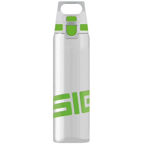 【商品名】 SIGG ワンタッチ式トライタン製ボトル トータルクリア ワン（グリーン 0．75L）