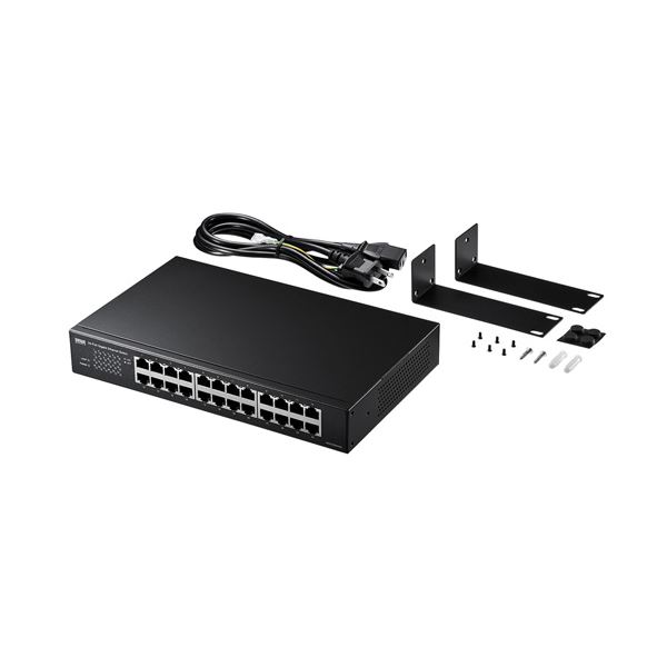 【商品名】 サンワサプライ Giga対応スイッチングハブ（24ポート）ループ検知機能つき LAN-GIGAH24L 【ジャンル・特徴】 Giga対応スイッチングハブ(16ポート、ループ検知機能付き) 