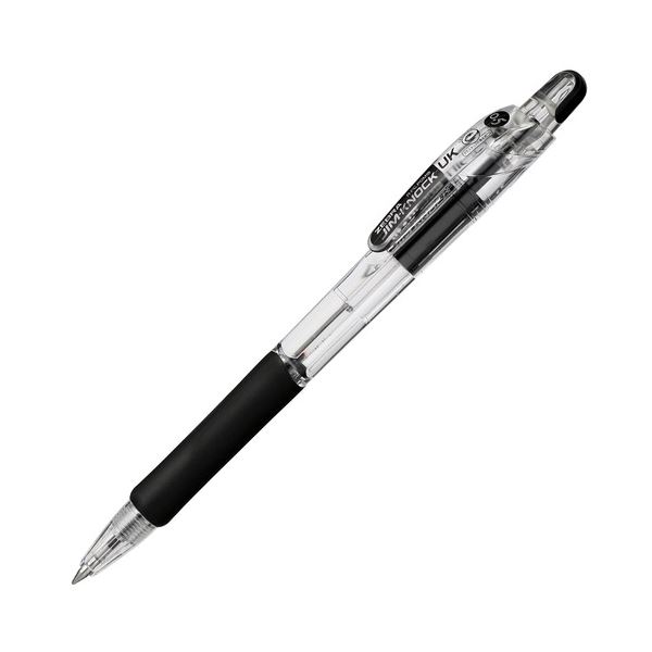 【商品名】 （まとめ） ゼブラ 油性ボールペン ジムノックUK0.5mm 黒 BNS10-BK 1セット（10本） 【×5セット】 【ジャンル・特徴】 あのジムノックがさらにくっきり、なめらかに。 [