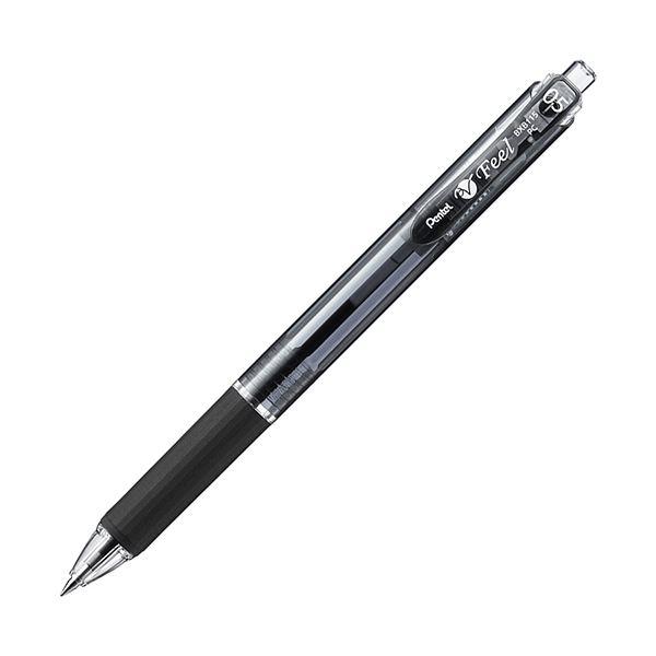 【商品名】 （まとめ） ぺんてる 油性ボールペン ビクーニャフィール 0.5mm 黒 BXB-115A 1本 【×50セット】 【ジャンル・特徴】 気持ちいい書き味 [ BXB115-A ]