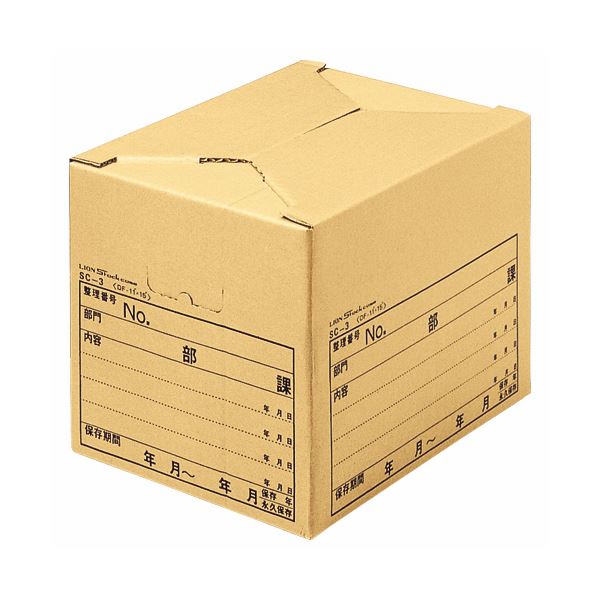 【商品名】 （まとめ） ライオン事務器 ストックケースデータファイル11×15用 内寸W426×D318×H309mm SC-3 1個 【×10セット】 【ジャンル・特徴】 データファイル用の文書保存