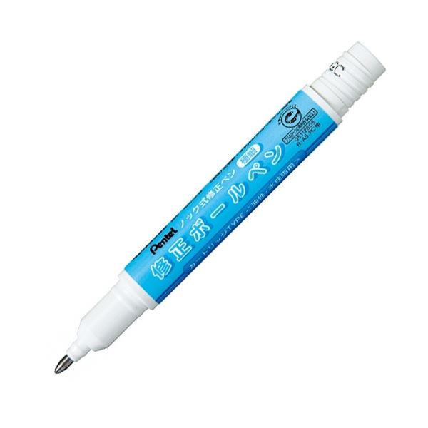（まとめ） ぺんてる ノック式修正ペン修正ボールペン用カートリッジ 極細 油性・水性インキ両用 XZLR12-W 1本 〔×50セット〕〔代引不可