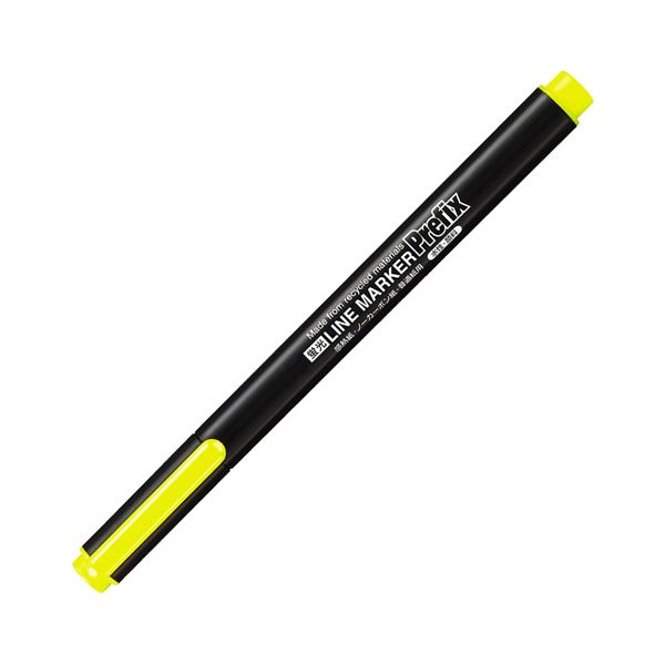 【商品名】 （まとめ） コクヨ蛍光OAマーカー（再生樹脂・シングル） プリフィクス 中字 黄 PM-L102Y 1セット（10本） 【×5セット】 【ジャンル・特徴】 本体軸・キャップ・尾栓にPP再生