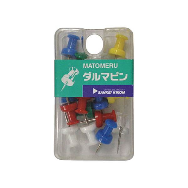 【商品名】 （まとめ） サンケーキコム ダルピン 色込MPDR01MX 1箱（18個） 【×30セット】 【ジャンル・特徴】 情報のピンナップや軽い用品のフックなど応用範囲の広いピンです。 [ MPD
