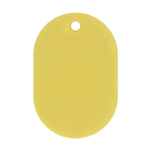 【商品名】 （まとめ） 日本緑十字社 小判札（無地札） 黄45×30mm スチロール樹脂 200013 1枚 【×50セット】 【ジャンル・特徴】 キーホルダーや番号札に好適です。 [ 200013 
