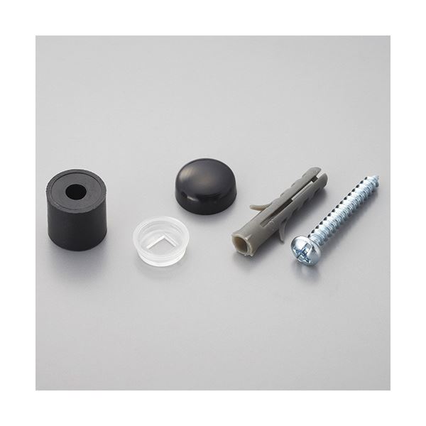【商品名】 （まとめ） 光 パンチングボードパーツ 壁面用止め具セット 黒 （4組入／パック） PBHT-111 1セット（5パック） 【×5セット】 【ジャンル・特徴】 パンチングボード取付金具 [