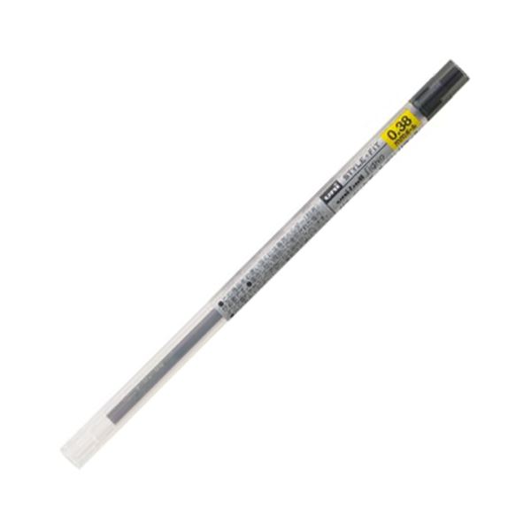 【商品名】 （まとめ） 三菱鉛筆 ゲルインクボールペンスタイルフィット 替芯 0.38mm ブラック UMR10938.24 1セット（10本） 【×5セット】 【ジャンル・特徴】 ゲルインクボールペ