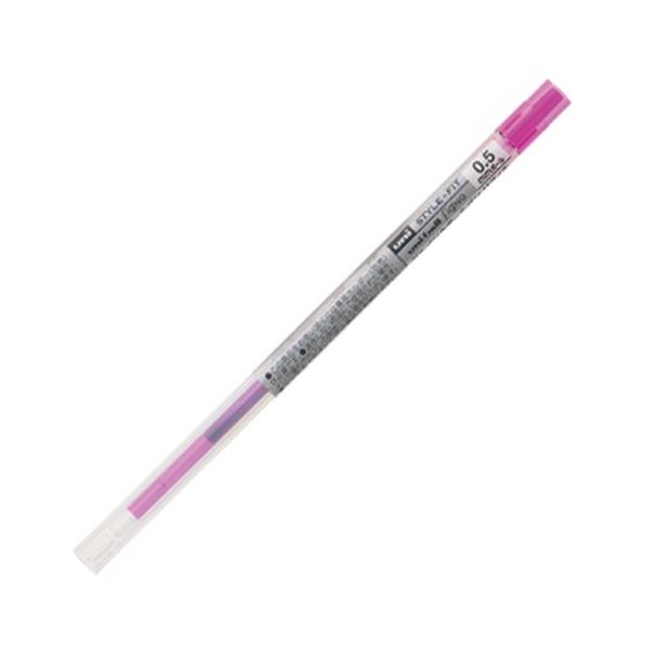 【商品名】 （まとめ） 三菱鉛筆 ゲルインクボールペンスタイルフィット 替芯 0.5mm ピンク UMR10905.13 1セット（10本） 【×5セット】 【ジャンル・特徴】 ゲルインクボールペンリ