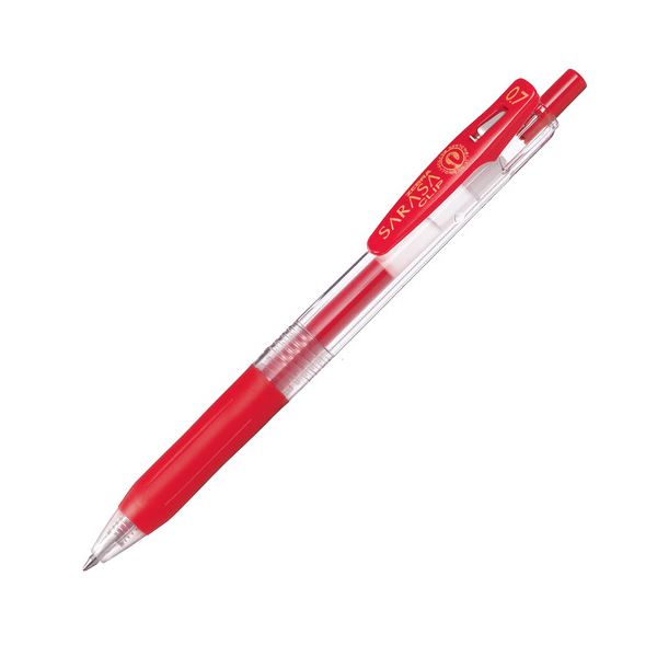 【商品名】 （まとめ） ゼブラ ゲルインクボールペンサラサクリップ 0.7mm 赤 JJB15-R 1セット（10本） 【×5セット】 【ジャンル・特徴】 サラサラと書ける0.7mmのノック式ジェルボ