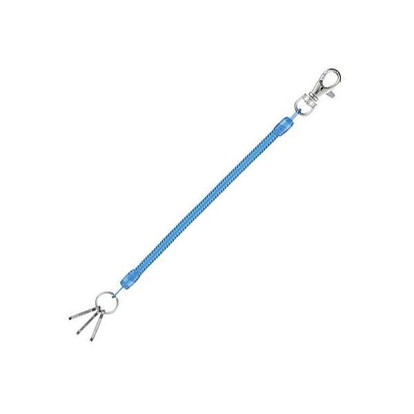 【商品名】 （まとめ） レイメイ藤井 コイルキーチェーン14~50cm ブルー GLK253A 1個 【×30セット】 【ジャンル・特徴】 鍵の紛失・落下防止に便利! [ GLK253A ]