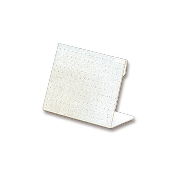 【商品名】 （まとめ） ライオン事務器 カード立L型（アクリル製） W80×H55mm L-80 1セット（20個） 【×2セット】 【ジャンル・特徴】 メニューや名札など綺麗に見せてアピール [ L