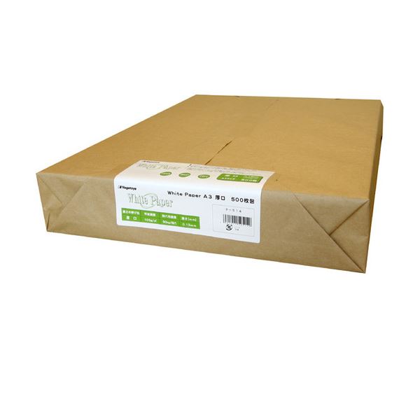 【商品名】 （まとめ）長門屋商店 ホワイトペーパー A3 厚口90kg ナ-514 1冊(500枚) 【×2セット】 【ジャンル・特徴】 提案書の表紙におすすめ! [ ナ-514 ]