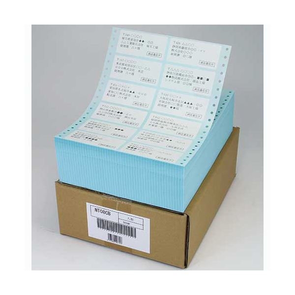 【商品名】 東洋印刷 ナナフォーム連続ラベル(剥離紙ブルー) 8×10インチ 12面 84×38mm NT08CB 1箱(500折) 【ジャンル・特徴】 ナナフォーム連続ラベル。 [ NT08CB ]