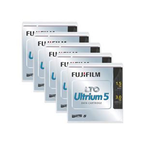 富士フイルム LTO Ultrium5データカートリッジ バーコードラベル(縦型)付 1.5TB LTO FB UL-5 OREDPX5T1パック(5巻)〔代引不可〕