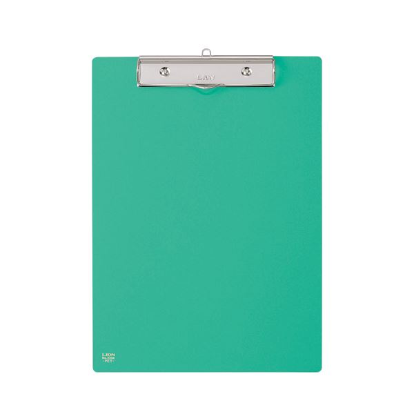 【商品名】 （まとめ）ライオン事務器 PETカラー用箋挟A4タテ グリーン No.220K 1枚 【×10セット】 【ジャンル・特徴】 再生PET樹脂製。金具を取り外せる分別設計。 [ No.220K