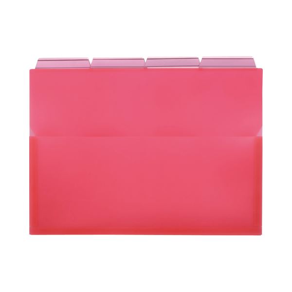 【商品名】 （まとめ）ライオン事務器PPポケットホルダー(エール) A4 ピンク マチ付 PH-42A-P 1パック(4冊) 【×10セット】 【ジャンル・特徴】 薄くて丈夫なPP製。分類に便利な4山