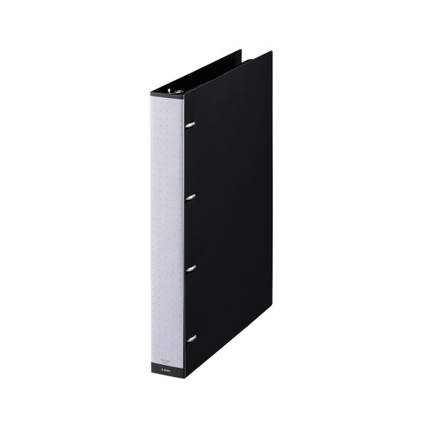 【商品名】 （まとめ）ライオン事務器 名刺ホルダー A4タテ4穴 300枚 ヨコ入れ ブラック MH-300C 1冊 【×5セット】 【ジャンル・特徴】 【差替式】名刺が引き立つ黒台紙!後から、ちょっ