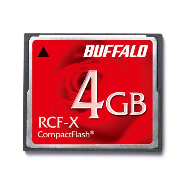 バッファロー コンパクトフラッシュ4GB RCF-X4G 1枚〔代引不可〕
