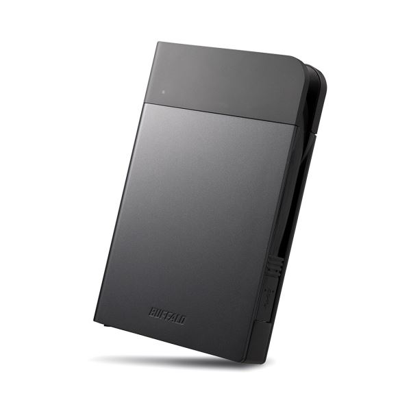 バッファロー MiniStationICカード対応MILスペック耐衝撃ポータブルHDD 1TB ブラック HD-PZN1.0U3-B 1台〔代引不可〕