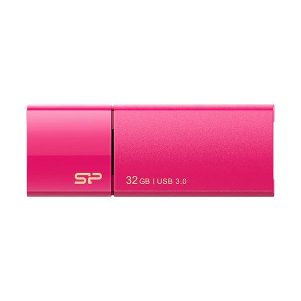 【商品名】 （まとめ）シリコンパワー USB3.0スライド式フラッシュメモリ 32GB ピンク SP032GBUF3B05V1H 1個【×2セット】 【ジャンル・特徴】 コネクタ部を本体に収納可能なス
