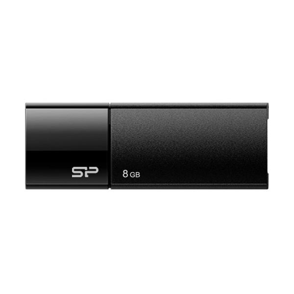 【商品名】 （まとめ）シリコンパワーUSB2.0フラッシュメモリ Ultima U05 8GB ブラック SP008GBUF2U05V1K 1個【×5セット】 【ジャンル・特徴】 コネクタ部を本体に収