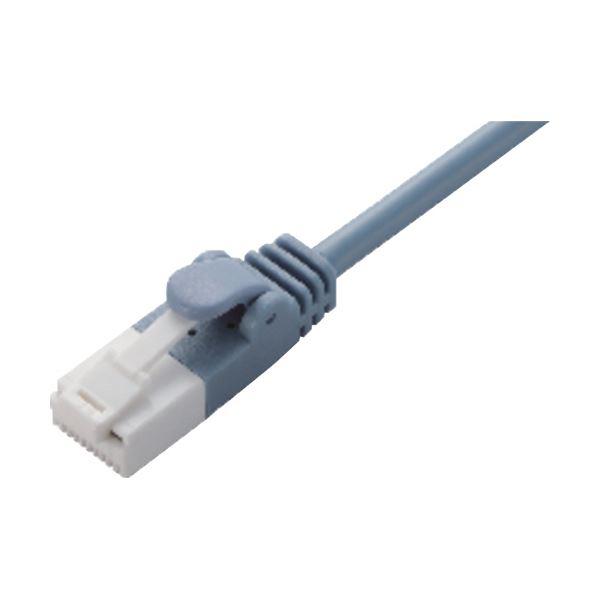 【商品名】 （まとめ）エレコムツメ折防止やわらかLANケーブル(Cat6準拠) ブルー 5.0m LD-GPYT/BU50 1本【×5セット】 【ジャンル・特徴】 1ギガビット対応。 [ LD-GPY