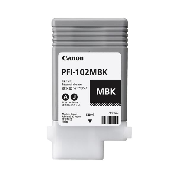【商品名】 キヤノン インクタンク PFI-102顔料マットブラック 130ml 0894B001 1個 【ジャンル・特徴】 image PROGRAF用インクサプライ [ 0894B001 ]