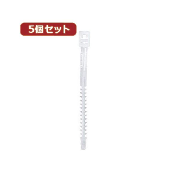 【商品名】 （まとめ）YAZAWA 5個セットコードバンド FTK160W10X5【×3セット】 【ジャンル・特徴】 繰り返し束ねたり外したりできる結束バンドです。 [ FTK160W10X5 ]