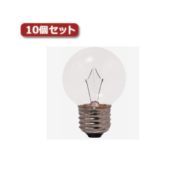 【商品名】 （まとめ）YAZAWA ベビーボール球 G50 E26 60W クリア10個セット G502660CX10【×2セット】 【ジャンル・特徴】 ベビーボール球 G50 E26 60W クリア