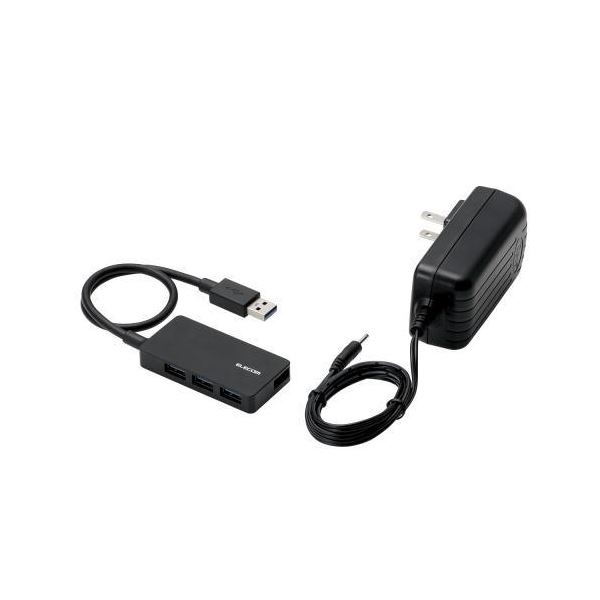 【商品名】 エレコム タブレット用4ポートUSB3.0ハブ（セルフパワー） U3HS-A420SBK 【ジャンル・特徴】 Surface(TM)など、Windows(R)タブレットに最適。外付けHDD