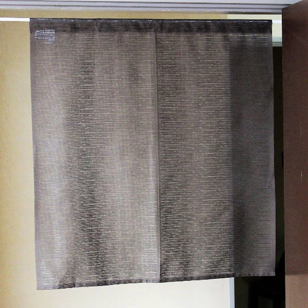 【商品名】 間仕切り カーテン 85×90cm ブラウン 日本製 防炎加工 取り付け簡単 突っ張り棒 のれん 暖簾 リビング ダイニング キッチン 【ジャンル・特徴】 間仕切り のれん 暖簾 ノレン 