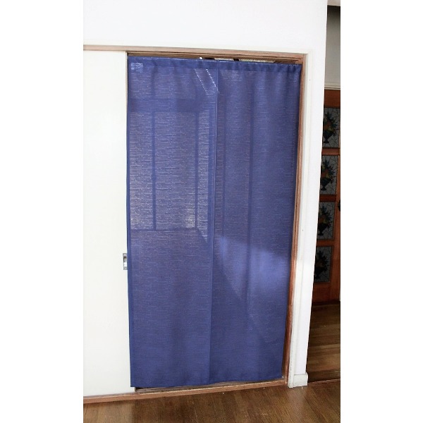 【商品名】 間仕切り カーテン 85×170cm ネイビー 日本製 防炎加工 取り付け簡単 突っ張り棒 のれん 暖簾 リビング ダイニング キッチン 【ジャンル・特徴】 間仕切り のれん 暖簾 ノレン