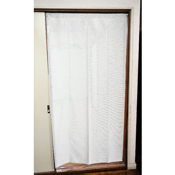 【商品名】 間仕切り カーテン 85×170cm アイボリー 日本製 防炎加工 取り付け簡単 突っ張り棒 のれん 暖簾 リビング ダイニング キッチン 【ジャンル・特徴】 間仕切り のれん 暖簾 ノレ