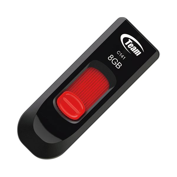 【商品名】 （まとめ） TEAM スライド式USBメモリ 8GB TC1418GR01【×10セット】 [ TC1418GR01 ]