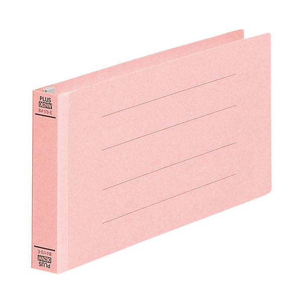 (まとめ）プラス フラットファイル 062NW 伝票 ピンク 10冊〔×10セット〕〔代引不可〕