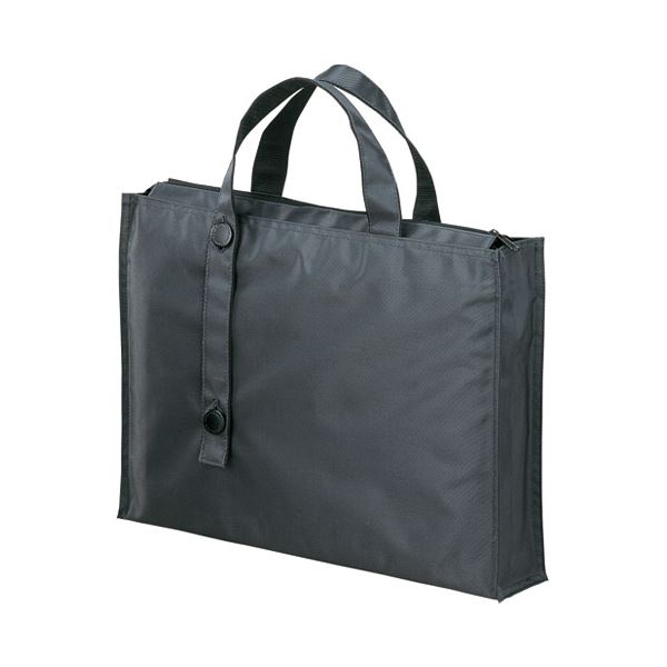 【商品名】 (まとめ）LIHITLAB キャリングバッグ2WAYワイド A-7651-24黒【×5セット】