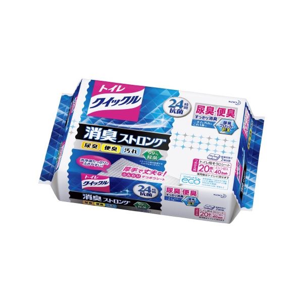 【商品名】 (まとめ）花王 トイレクイックル消臭ストロング詰替20枚入【×10セット】