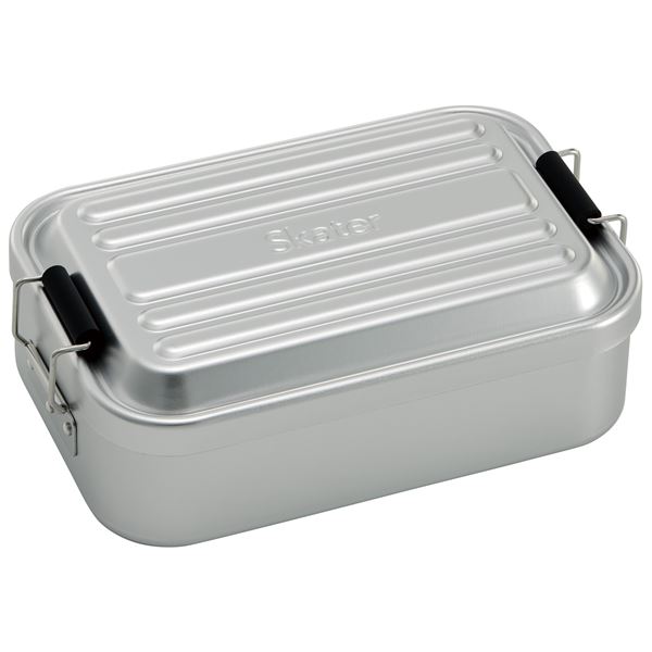 【商品名】 モダン 弁当箱 【シルバー】 850ml 幅19.2cm 重さ約230g 耐熱温度140度 『スケーター アルミふわっとタイトランチボックス』 【ジャンル・特徴】 スケーター アルミふわっ