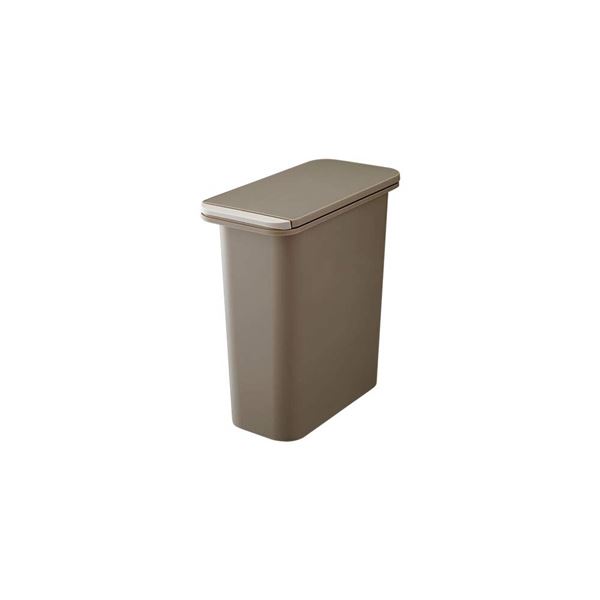 【商品名】 ゴミ箱/ダストボックス 【20L ブラウン】 幅18.6cm ワンプッシュオープン 袋止め付き 『リス HOME＆HOME 防臭ペール』 〔台所〕 【ジャンル・特徴】 リス HOME＆HO