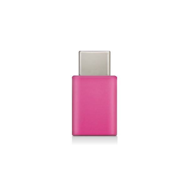 （まとめ）エレコム スマートフォン用USB変換アダプタ/USB（microBメス）-USB（Cオス）/ピンク MPA-MBFCMADNPN〔×5セット〕〔代引不可〕
