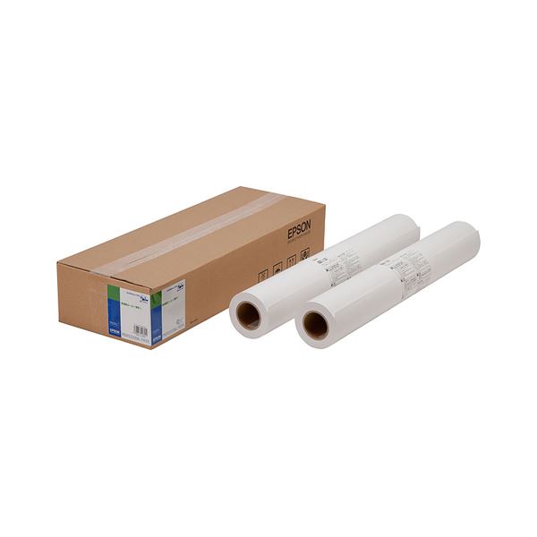 【商品名】 (まとめ）エプソン EPSON 普通紙(薄手) A1ロール 594mm×50m EPPP64A1 1箱(2本)【×3セット】 【ジャンル・特徴】 大判プリンター専用紙 インクジェットプリン